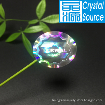 3D Rainbow PET Hologram Label Sticker